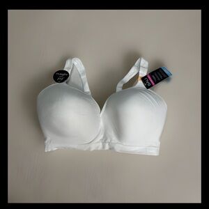 Bali Comfort Revolution Wireless Bra #DF3463 Size 42DD White‎ New  Cool Comfort